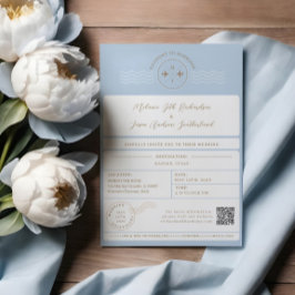 Boarding Passport Biljett Destinationsbröllop Inbjudningar