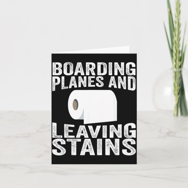 Boarding Planes And Leaving Stains Kort (Framsida)