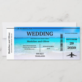 Boardingpass Destinationstest Tropical Beach Weddi