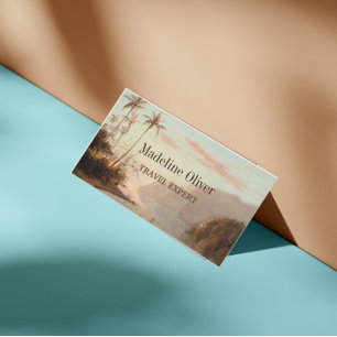 Boardingpass för den tropiska ön Agent Visitkort