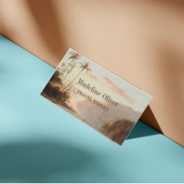 Boardingpass för den tropiska ön Agent Visitkort