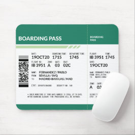 Boardingpass - Grönt Musmatta