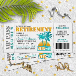 Boardingpass Pension Party Inbjudningar
