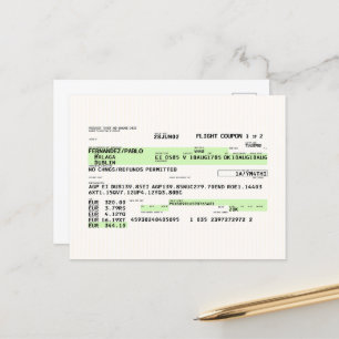 Boardingpass - Retro Vykort