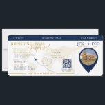 Boardingpass Surprise Airline Biljett bröllop Inbjudningar<br><div class="desc">Boarding Pass Surprise Resa,  bröllop biljett,  med en världskarta över destinationer,  Bröllop Pass,  Destination Wedding,  med QR-Osa.</div>