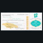 Boardingpass till Jamaica-bröllopsinbjudan Inbjudningar<br><div class="desc">Det här är en originaldesign av La Bella Rue. Kopiera ändå inte in.Båtpassets bröllopsinbjudan. Jag valde en Återvinna kardstock men du kan plocka en alternativ. Observera att Basic- vitan har en glansig front, så om du inte vill ha någon glans SKA DU INTE plocka Basic White. Felt, Linen eller Metallic...</div>