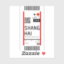 Boardingpass till Shanghai (SHA)