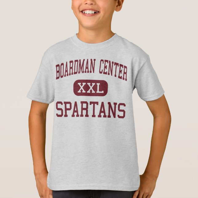 Boardman centrerar - Spartans - mittet - T-shirt (Framsida)