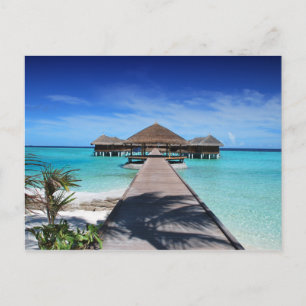 Boardpromenad, Dock till Cabanas, Beach, Ocean, Ma Vykort