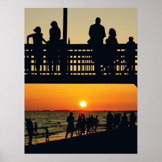 Boardpromenad Glow Poster