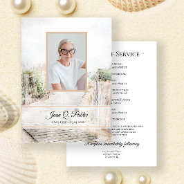 Boardpromenad till Beach Funeral Service Memorial Program