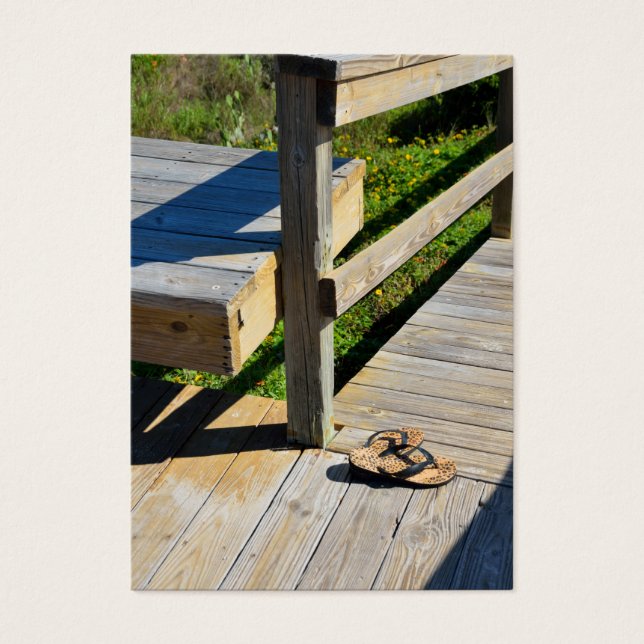Boardpromenad till Beach Visitkort (Framsidan)