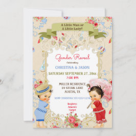 Boardpromenad Victoriana Beach Summer Gender Revea Inbjudningar