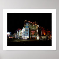 Boardpromenaden i Atlantic City på natten