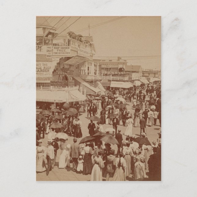 Boardpromenaden i Atlantstaden Vykort (Framsida)