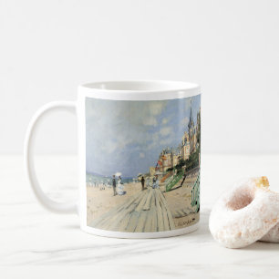 Boardpromenaden vid Trouville av Claude Monet Kaffemugg
