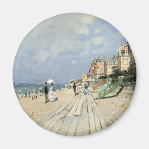 Boardpromenaden vid Trouville av Claude Monet Magnet