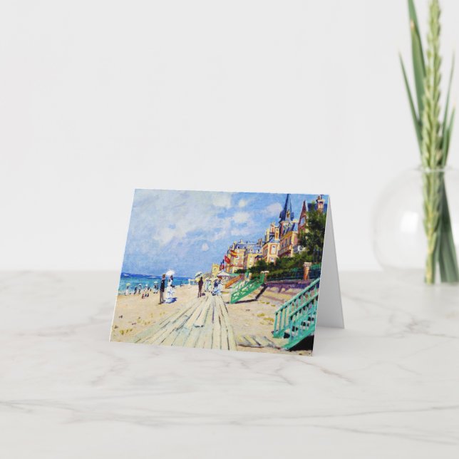 Boardpromenaden vid Trouville Claude Monet Kort (Framsida)