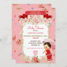 Boardpromenader Victoriana Beach Summer Baby Showe Inbjudningar