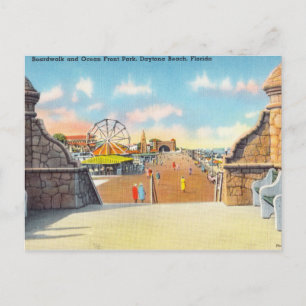 Boardpromenaparken, Daytona Beach, Florida Vykort