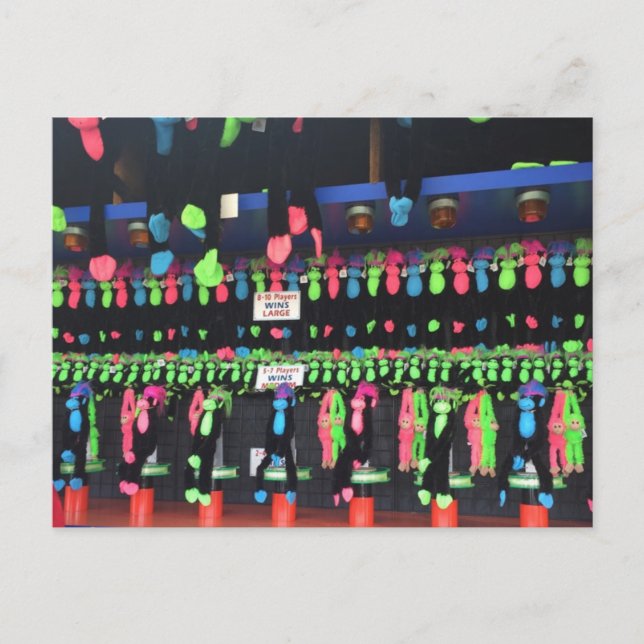 Boardwalds spelpriser Rehotwo Beach Delaware DE Vykort (Framsida)