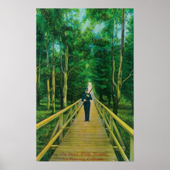 Boardwalevy vid Presidio Poster (Framsidan)
