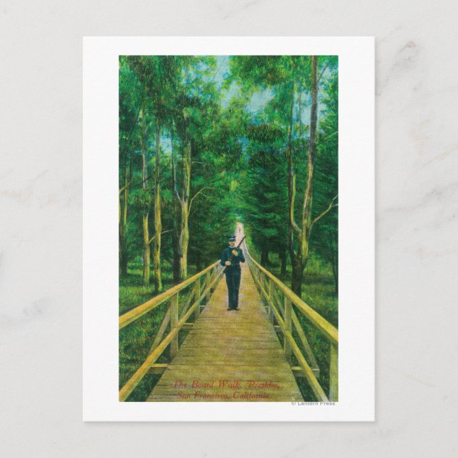 Boardwalevy vid Presidio Vykort (Framsida)