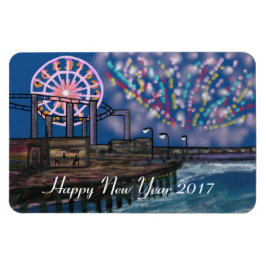 Boardwalk Fireworks New Year Magnet