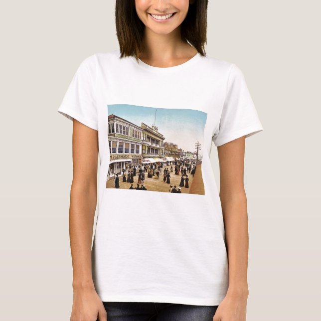 Boardwalk på Atlantic City 1900 Tee (Framsida)