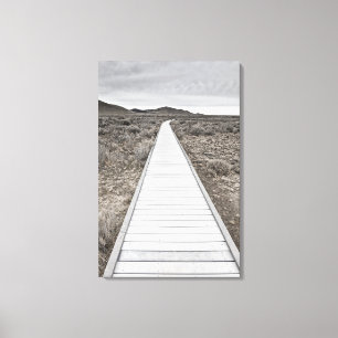 Boardwalk till och med öknen canvastryck