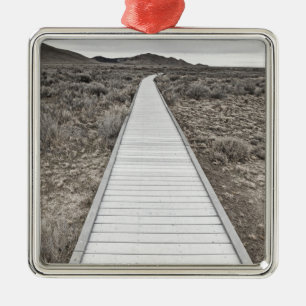 Boardwalk till och med öknen julgransprydnad metall