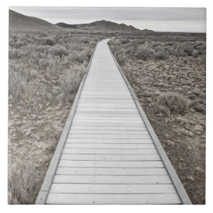 Boardwalk till och med öknen kakelplatta