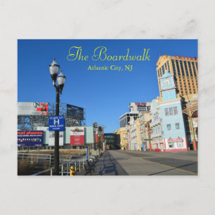 Boardwalken i Atlantic City Vykort