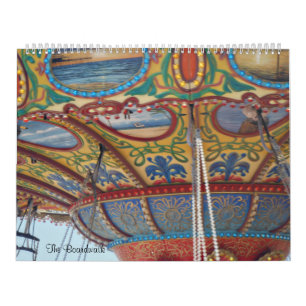 Boardwalknöjepir Galveston Texas Kalender