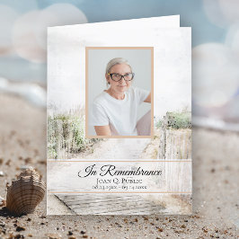 Boardwalto Beach Funeral Memorial Sympathy Tack Kort