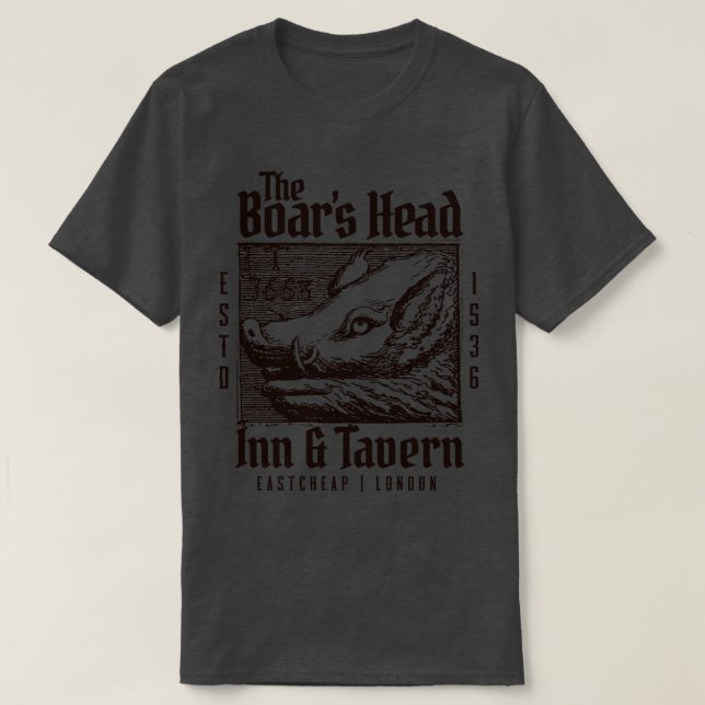 Boars Head Inn och Tavern T Shirt (Design framsida)