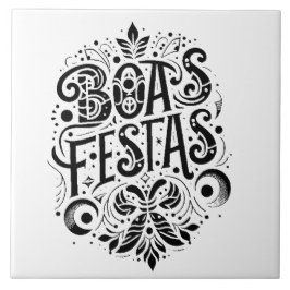 Boas Festas Kakelplatta