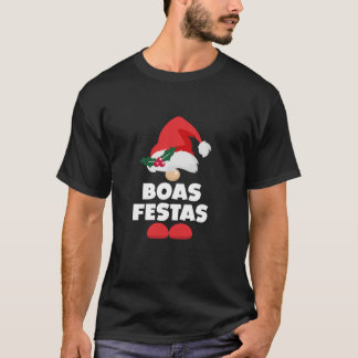 Boas Festas Portugal Portuguese Happy Christmas  T Shirt