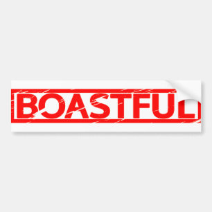 Boastisk Frimärke Bildekal