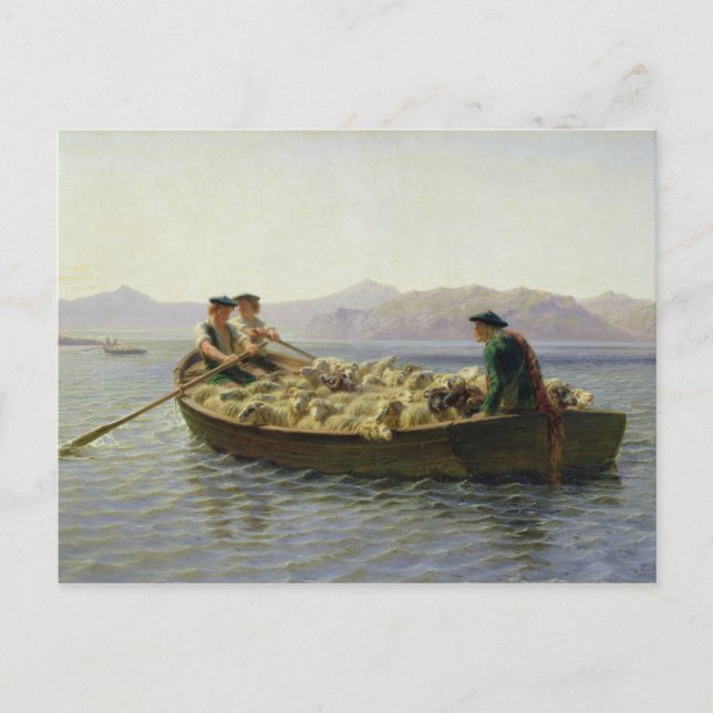 Boat, 1863 vykort (Framsida)