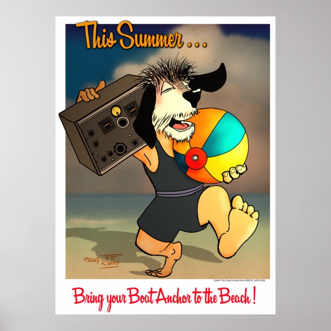 Boat Anchor Beach Poster (Framsidan)