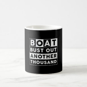 Boat Bust ut tusen till och båtsegelbåtar Kaffemugg