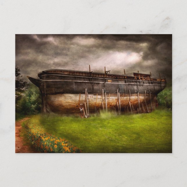 Boat - Bygget av Noahs Ark Vykort (Framsida)