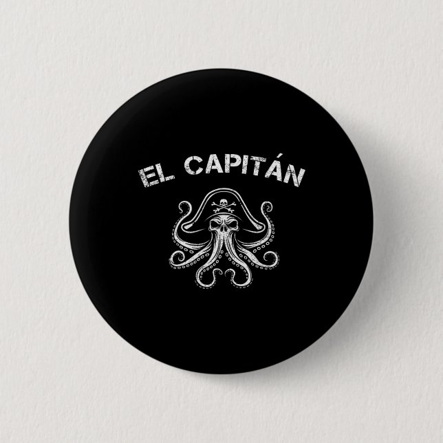 Boat Captain Pontoon Octopus Pirate Nautical Men E Knapp (Framsida)