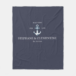 Boat crew for life fleecefilt