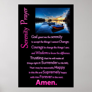 Boat Dock Service Prayer Poster