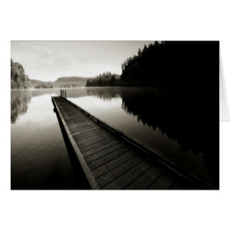 Boat Dock vid Sjö Hälsningskort