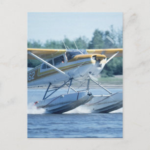 Boat Flygplan Vykort