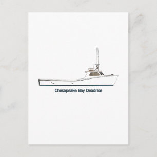 Boat för djuphavsfiske i Chesapeake Bay (kallat "D Vykort