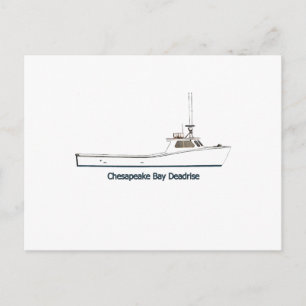 Boat för djuphavsfiske i Chesapeake Bay (kallat "D Vykort